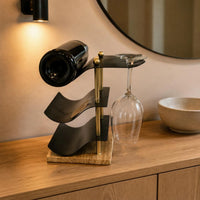 Porte-bouteilles cuisine design vue de face