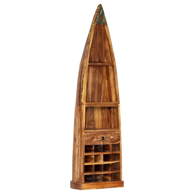 Meuble bouteille bois