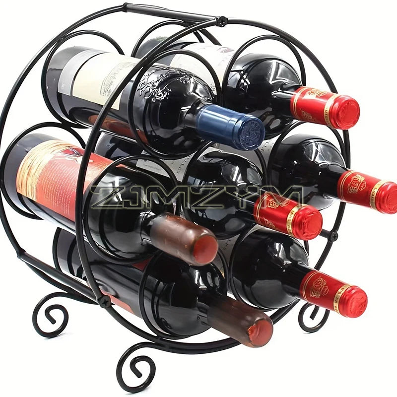 Porte-bouteille vin fer forgé