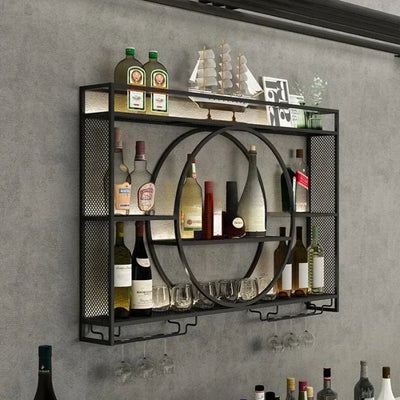 Porte-bouteille mural bar