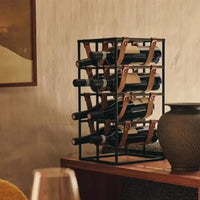 Porte-bouteille vin cuir