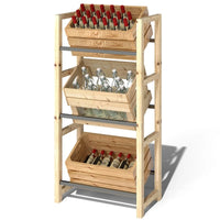 Range-bouteille en bois