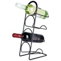 Support bouteille de vin métal