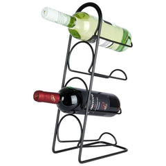 Support bouteille de vin métal