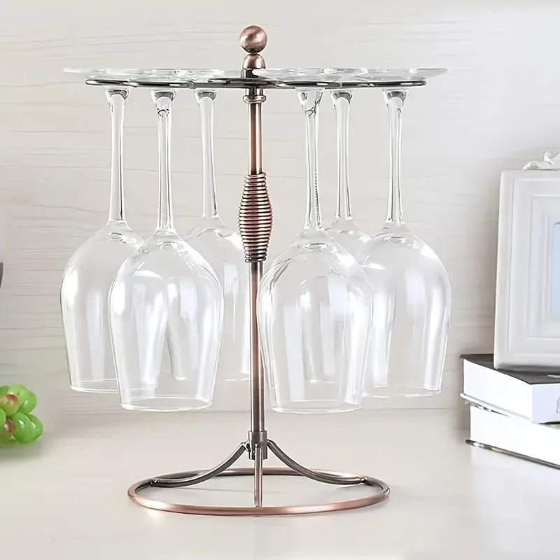 Support verres à vin métal