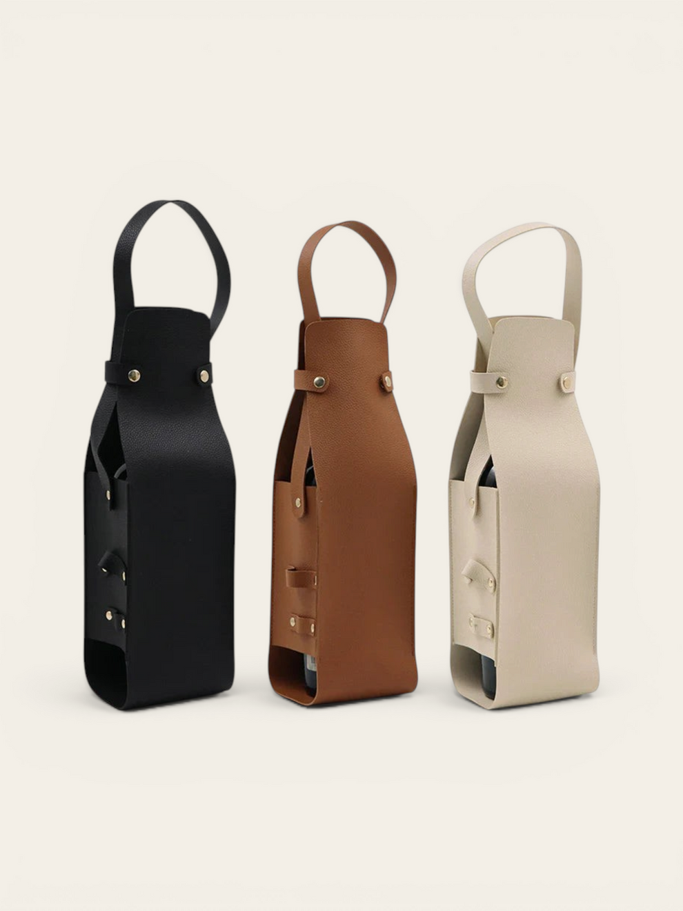 Porte-bouteille cuir - photo 1