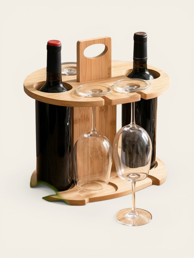 Porte-bouteille de table en bois - photo 1