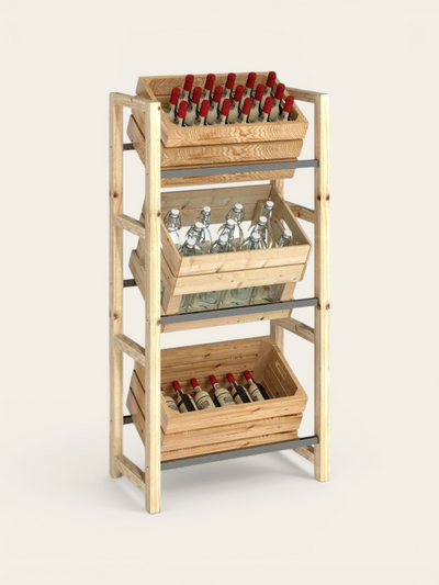Range-bouteille en bois - photo 1