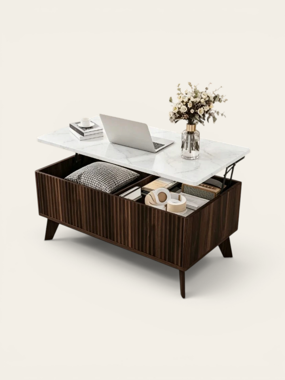 Table basse avec rangement bouteille apéritif - photo 1