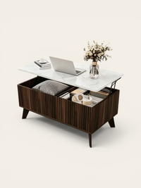 Table basse avec rangement bouteille apéritif - photo 1