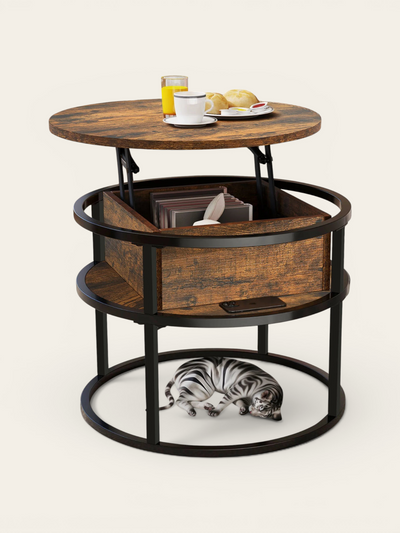Table basse relevable range-bouteille - photo 1