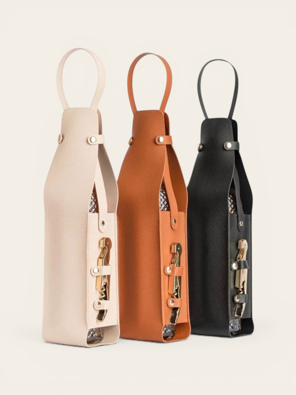 Sac similicuir porte-bouteille - photo 1