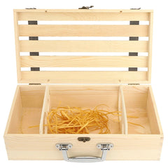 Caisse bois 2 bouteilles pour la cuisine