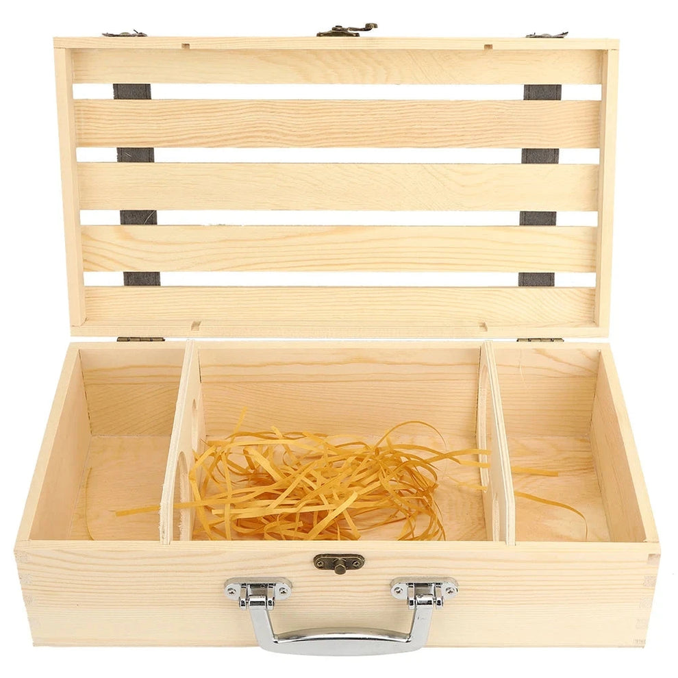 Caisse bois 2 bouteilles pour la cuisine