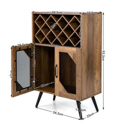 Meuble avec casier bouteille en situation