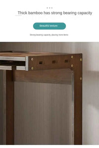 Caisson range-bouteille en bambou pose et structure