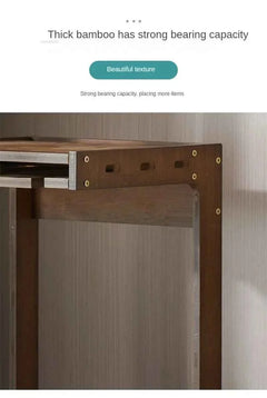 Caisson range-bouteille en bambou pose et structure