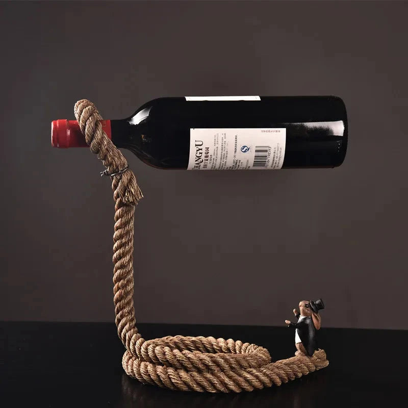 Porte-bouteille vin vue de face