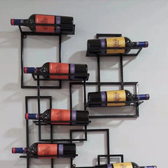 Porte-bouteille mural design zoom matière