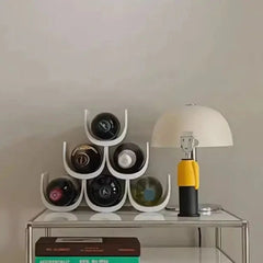 Porte-bouteille design en situation