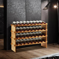 Porte-bouteille vin bois en situation