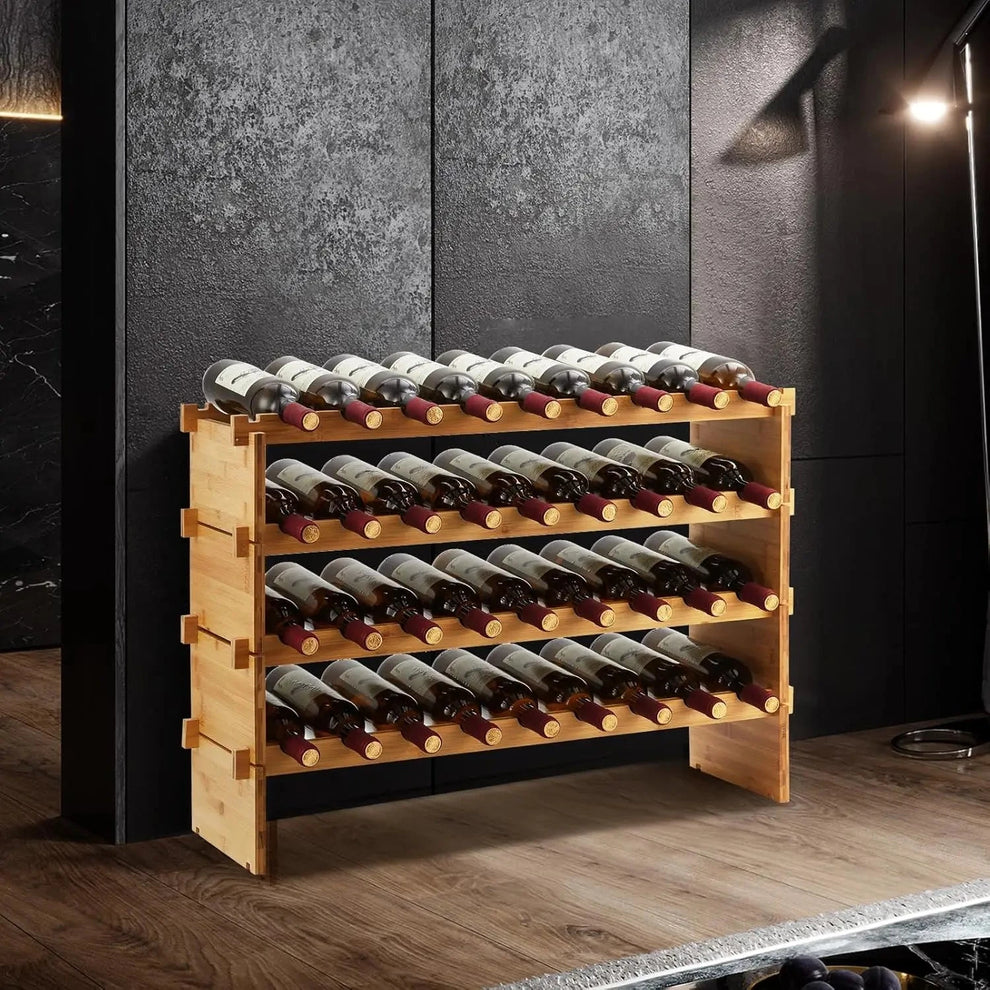 Porte-bouteille vin bois en situation