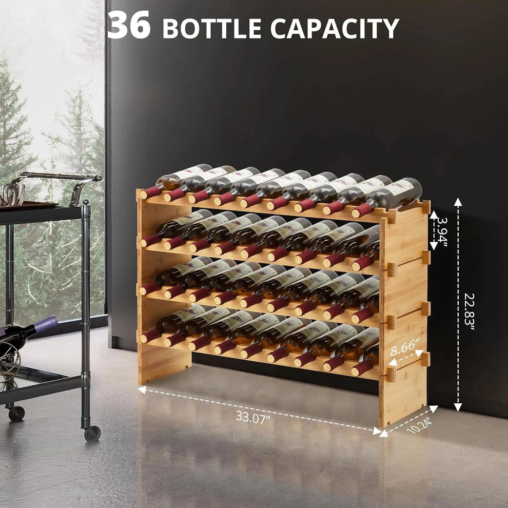 Porte-bouteille vin bois pour la cave