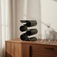 Porte-bouteille vin design gros plan
