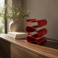 Porte-bouteille vin design angle trois-quarts