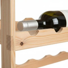 Porte-bouteille bois vintage en situation