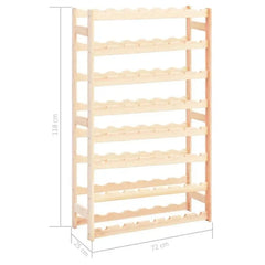 Porte-bouteille bois vintage détail du rangement