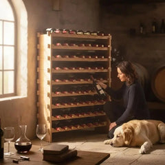 Porte-bouteille pour cave en situation