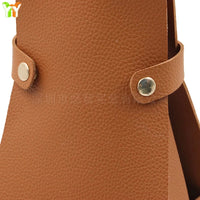 Porte-bouteille cuir en situation