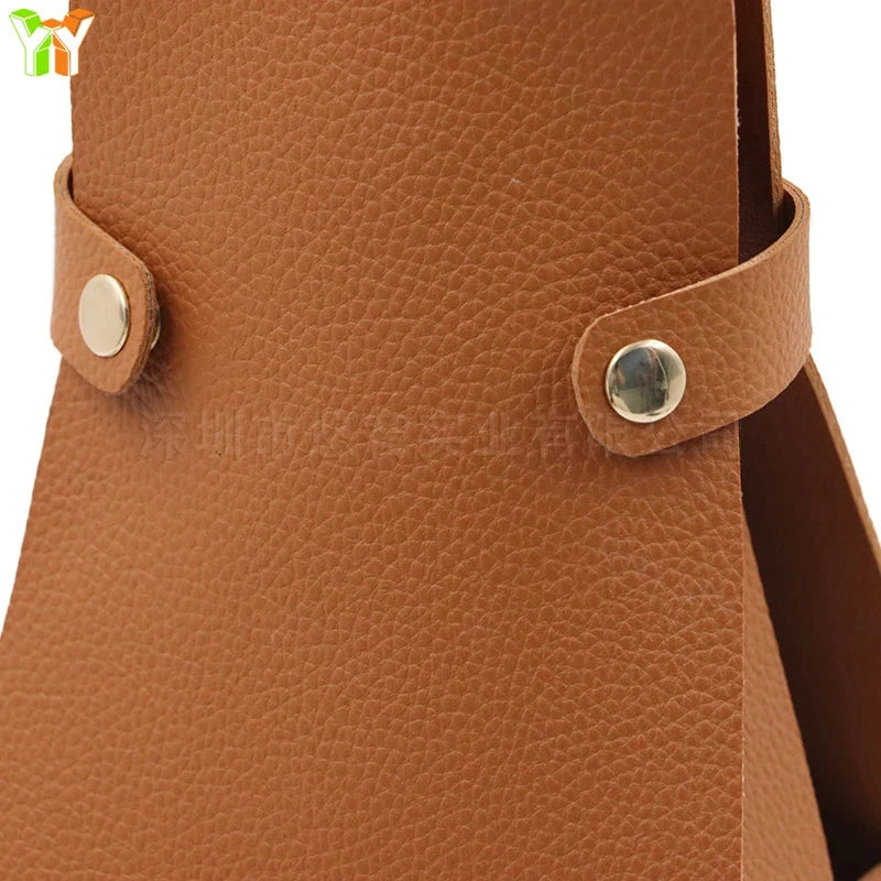 Porte-bouteille cuir en situation