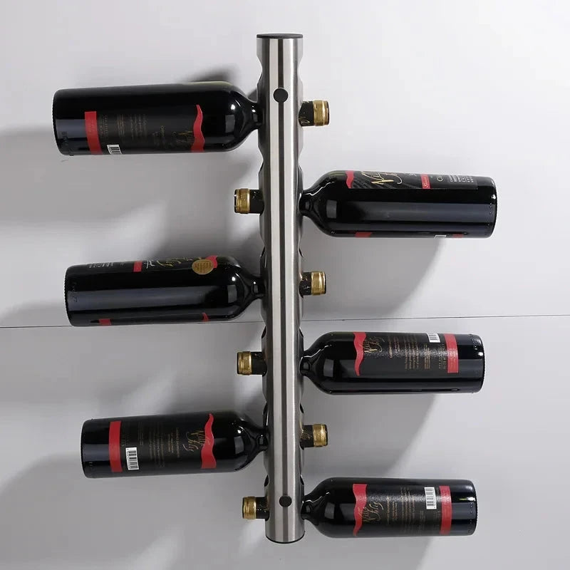 Porte-bouteille inox vue de côté