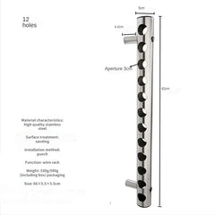 Porte-bouteille inox avec bouteilles