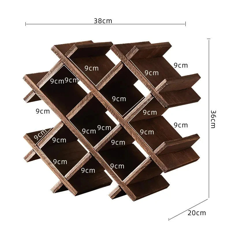 Porte-bouteille design bois