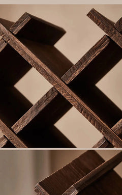 Porte-bouteille design bois