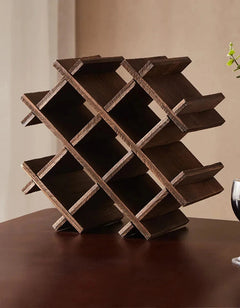 Porte-bouteille design bois
