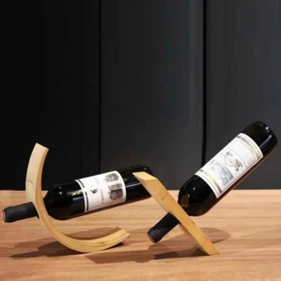 Porte-bouteille bois équilibre