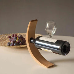 Porte-bouteille bois équilibre