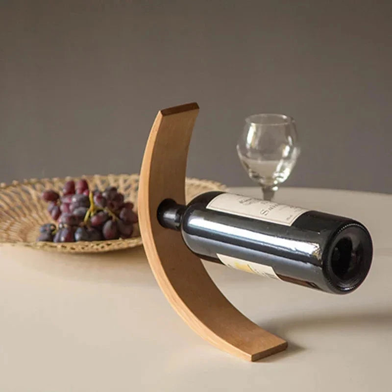 Porte-bouteille bois équilibre