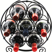 Porte-bouteille vin fer forgé