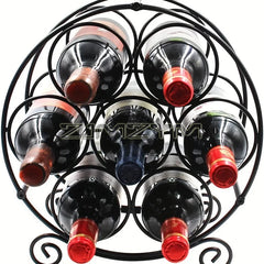 Porte-bouteille vin fer forgé