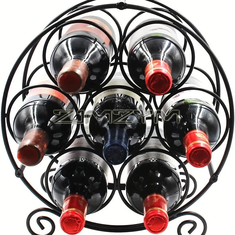 Porte-bouteille vin fer forgé