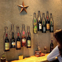 Porte-bouteille mural vintage