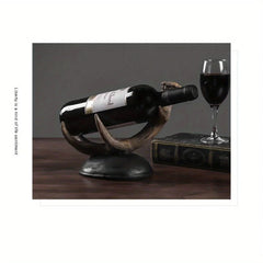 Porte-bouteille original bois