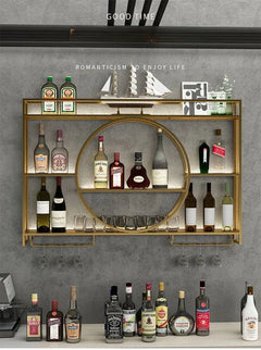 Porte-bouteille mural bar