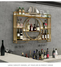 Porte-bouteille mural bar