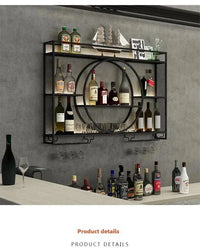 Porte-bouteille mural bar